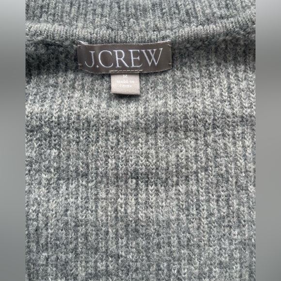 J.Crew Gray Half-zip stretch Sweater - Long Sleeve - Size M - Picture 3 of 15